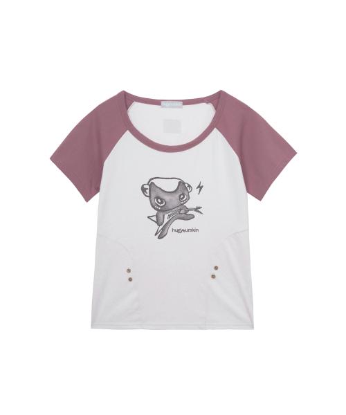 락스타 허깅 티셔츠 (핑크)