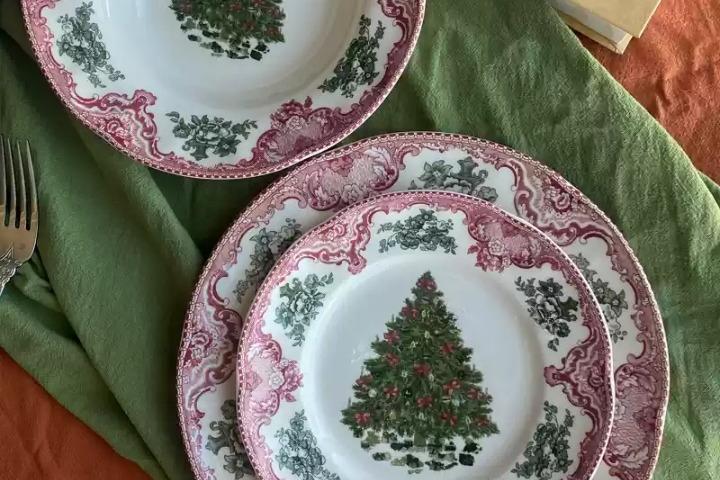 존슨브라더스 존슨브로스 크리스마스 트리 접시