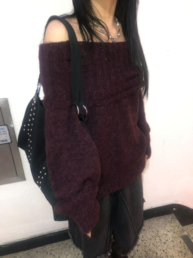 알파카 오프니트 (2color)