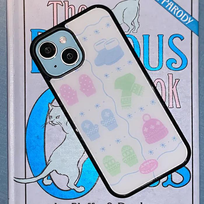 Winter vibe 윈터 바이브 무광 글래스범퍼 폰케이스 (맥세이프)