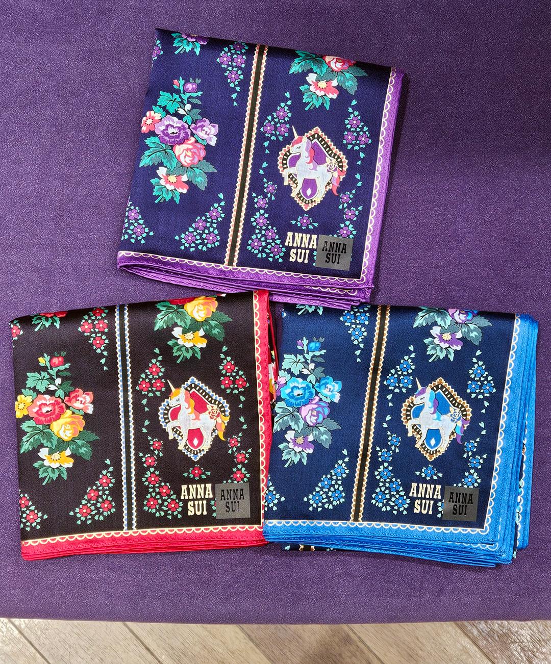 안나수이 2026 유니콘 디자인 손수건 겸 쁘띠 스카프