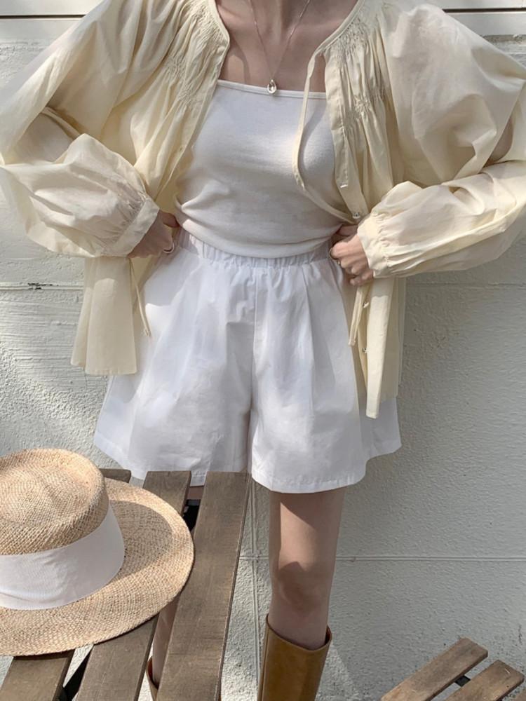 [디어앤bl-yellow] 여자 봄 여름 가을 간절기 프릴 셔링 러블리 데일리 리본 블라우스 셔츠