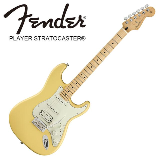 Fender 일렉트릭 기타 Player Stratocaster HSS, Maple Fingerboard, Buttercream 펜더 스트라토 캐스터 메이플 버터크림