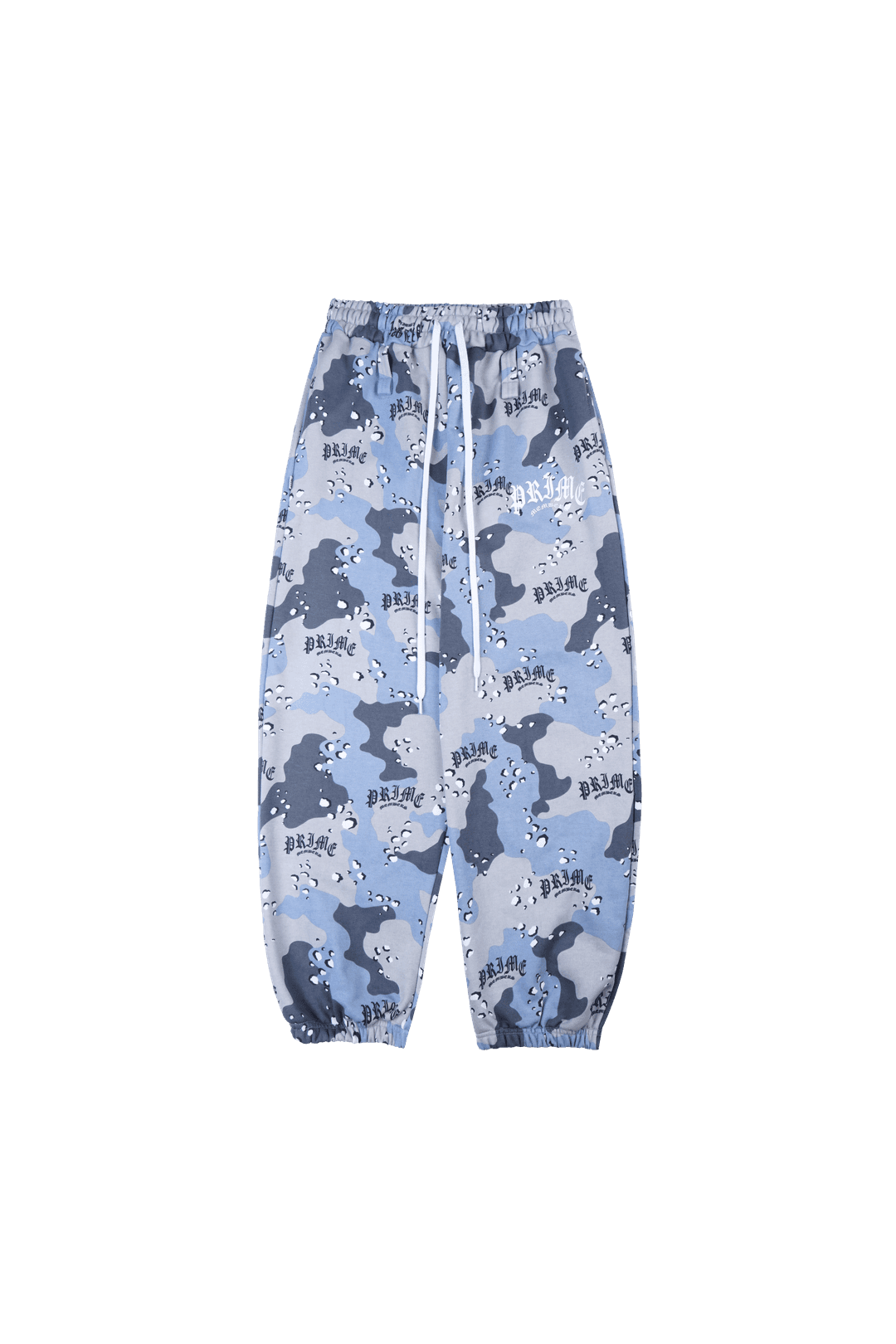 Desert Camo Wide Joggers Blue
