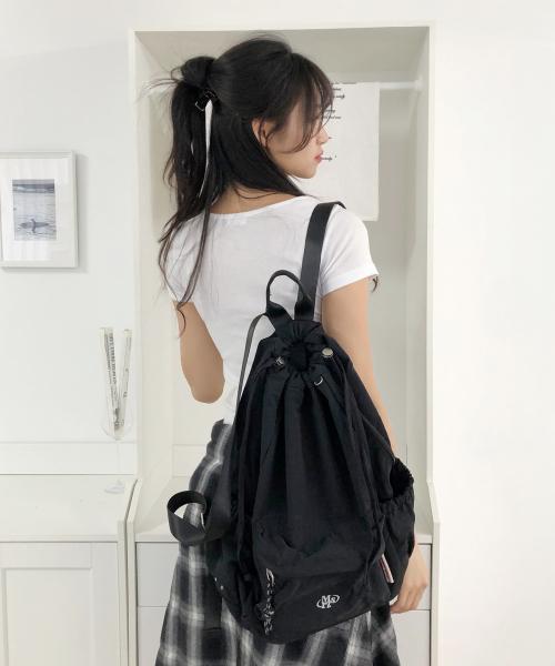 Mixed Easy Draw Backpack _ Pure black