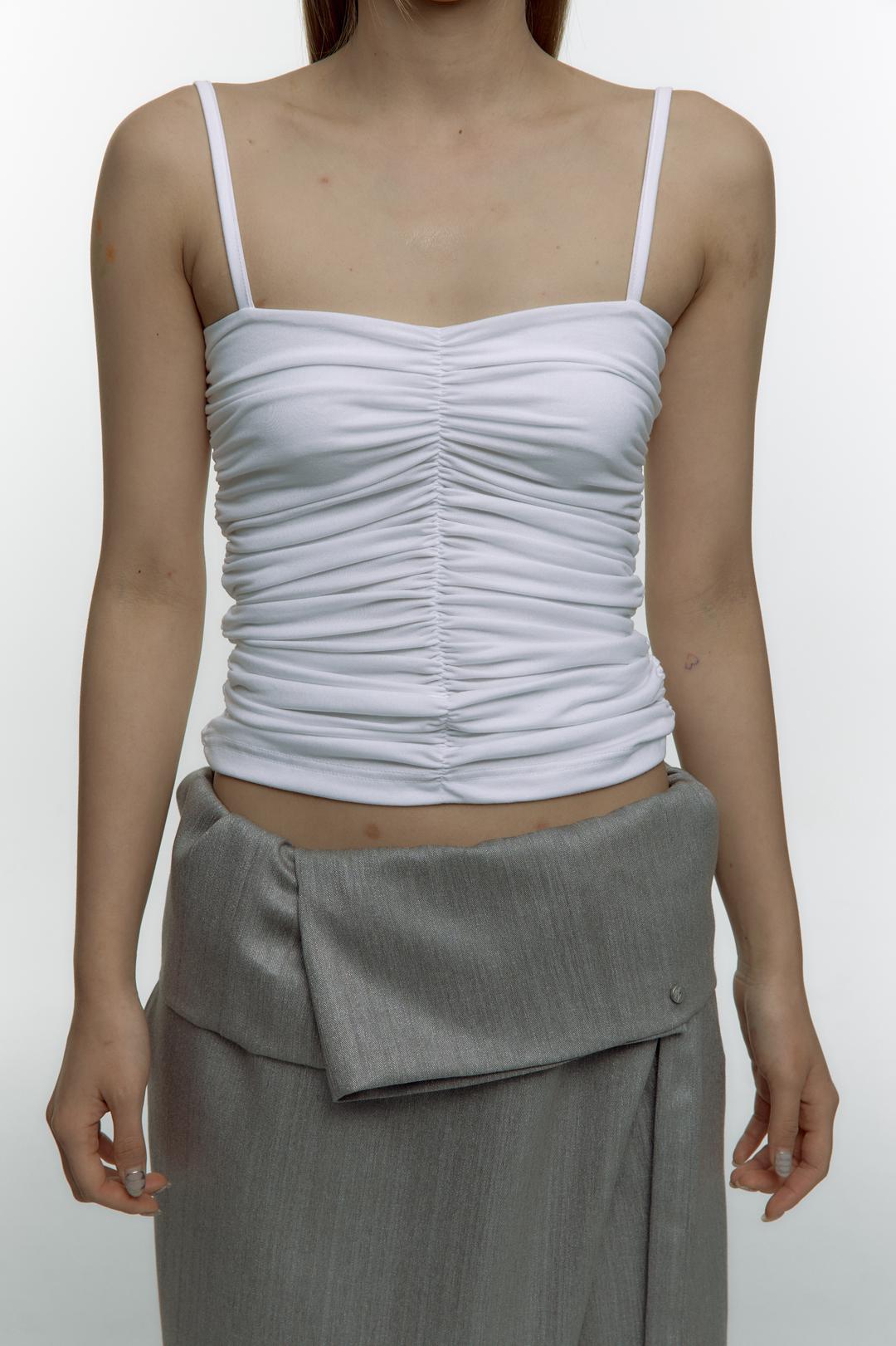 Shirring Sleeveless Ivory(~3.4 PREORDER)