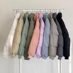 (남녀공용 S-L) 몽글몽글 커플템 웰론 숏패딩