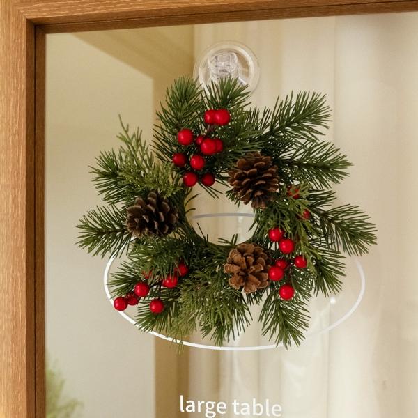 (11월특가) 아티파티 크리스마스 트리장식 리얼한 솔가지 베리 리스 캔들링 PE100 (-12/25)