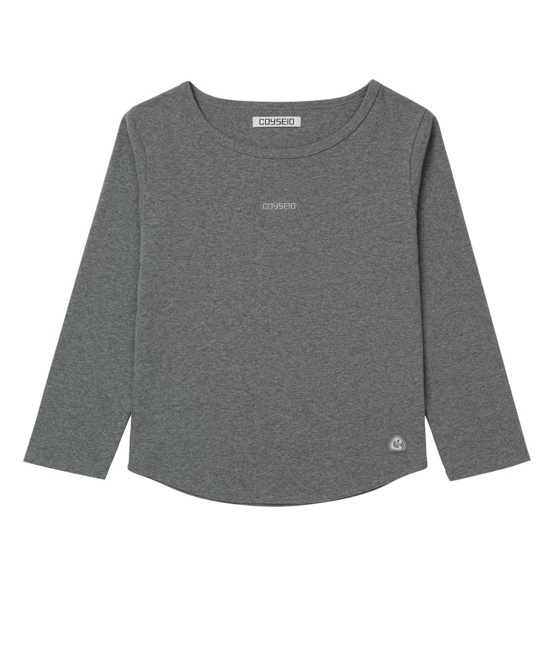 MINI LOGO CAPRI SLEEVES MELANGE GREY