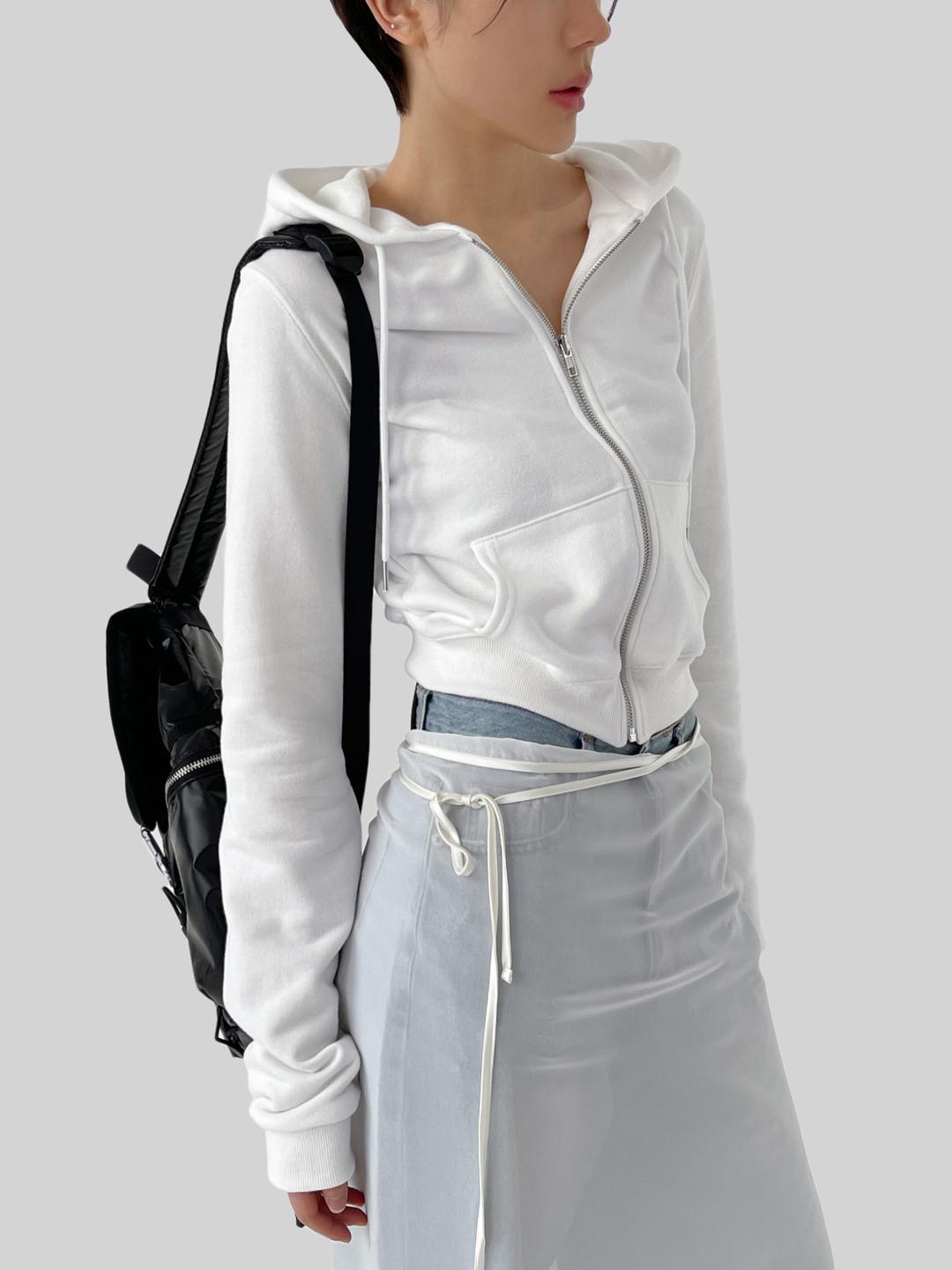 어텀  [made]미니후드집업