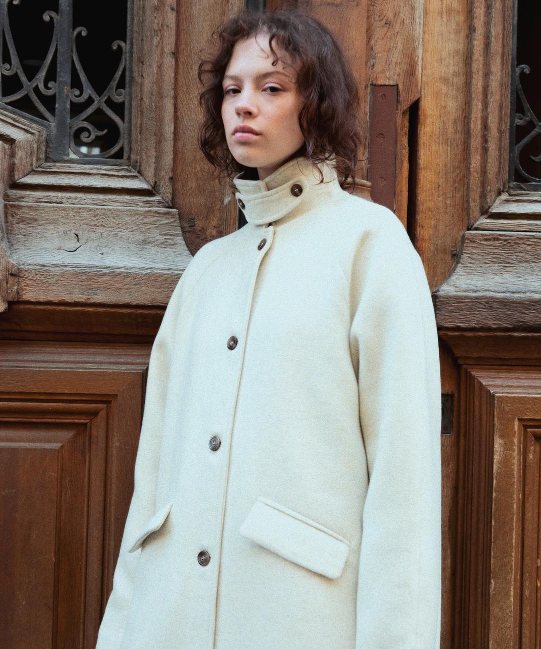 Francis Winter Wool Coat ( Cream )