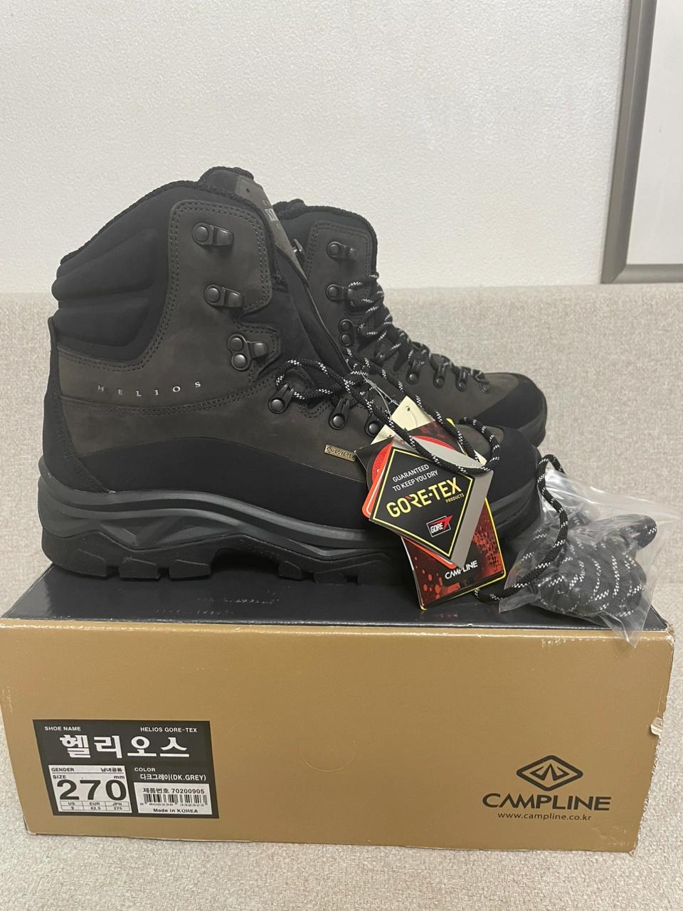 [새상품]등산화, 캠프라인,헬리오스, 270mm