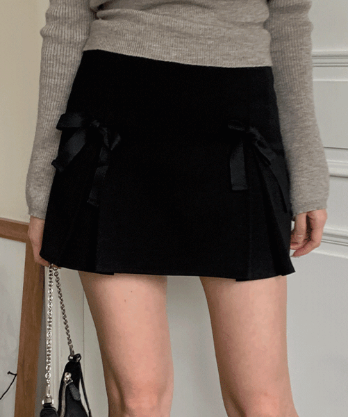 리본플리츠미니스커트 (2colors!)