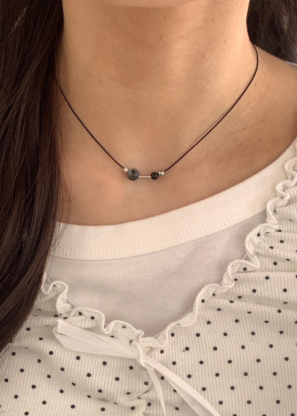릿킴 LAYER GEMSTONE NECKLACE