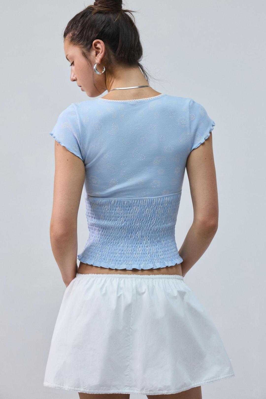 김치블루 온리유 스모크 반팔 상의