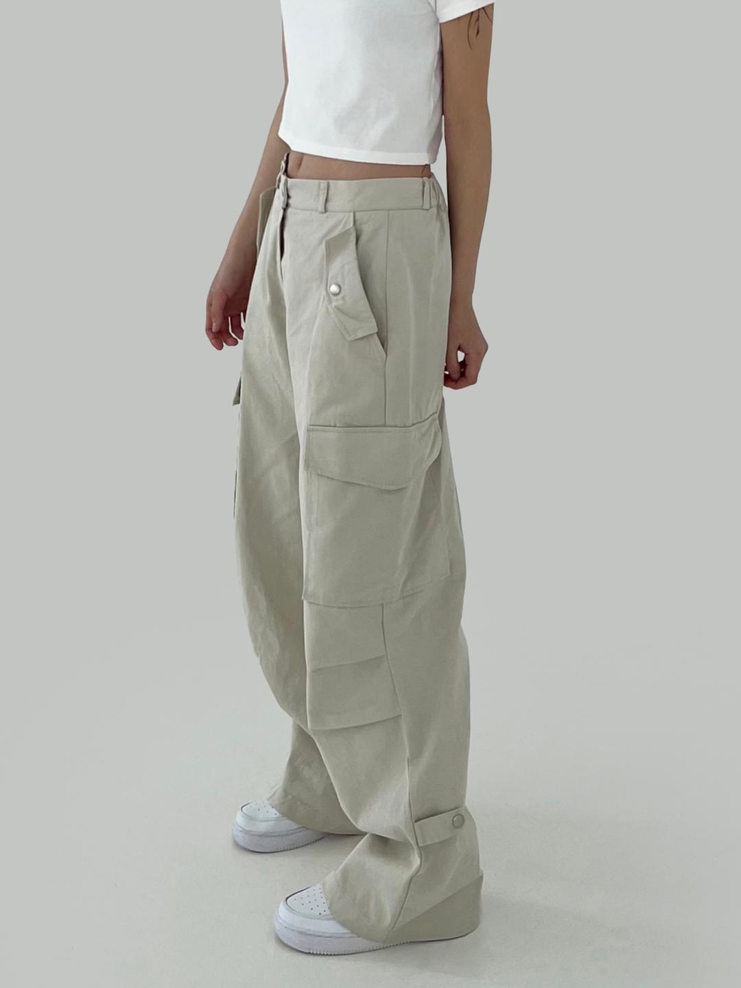 더모크 [  당일출고 ] 버클 비죠 카고 팬츠 - pt