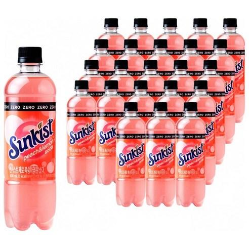 썬키스트 제로 복숭아레몬 소다, 600ml, 24개 - 음료 | 쿠팡