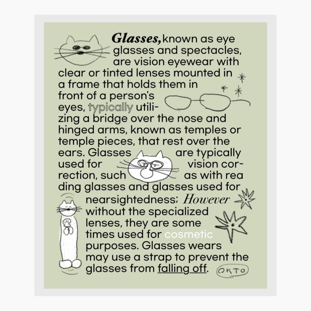 [옥토] 푸푸피 레터링 안경닦이 (한정판) / 캐릭터 안경클리너