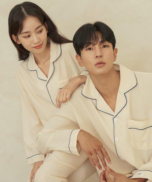실크터치 클린 커플 잠옷 세트