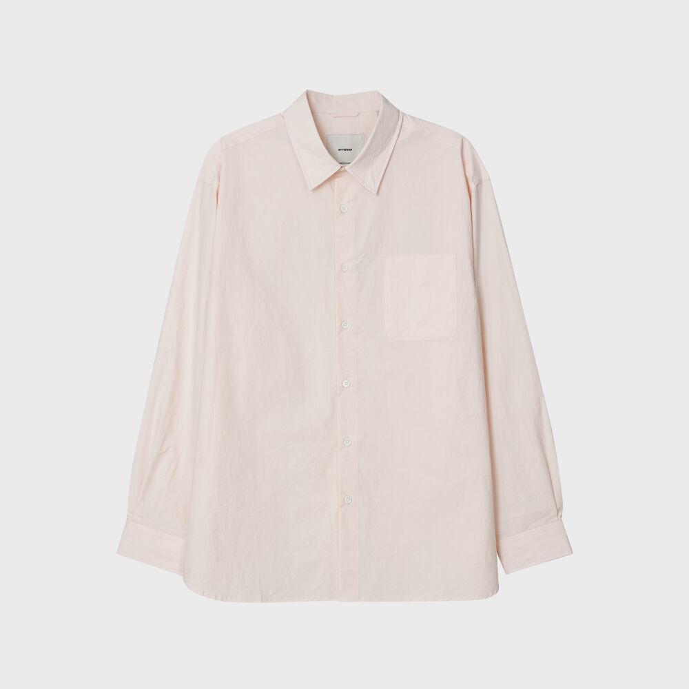 SILKY TYPEWRITER SHIRT - CORAL