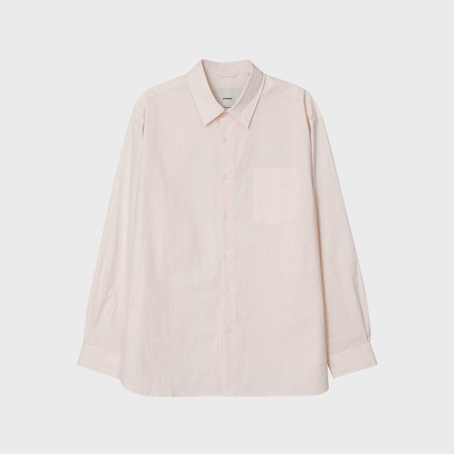 SILKY TYPEWRITER SHIRT - CORAL