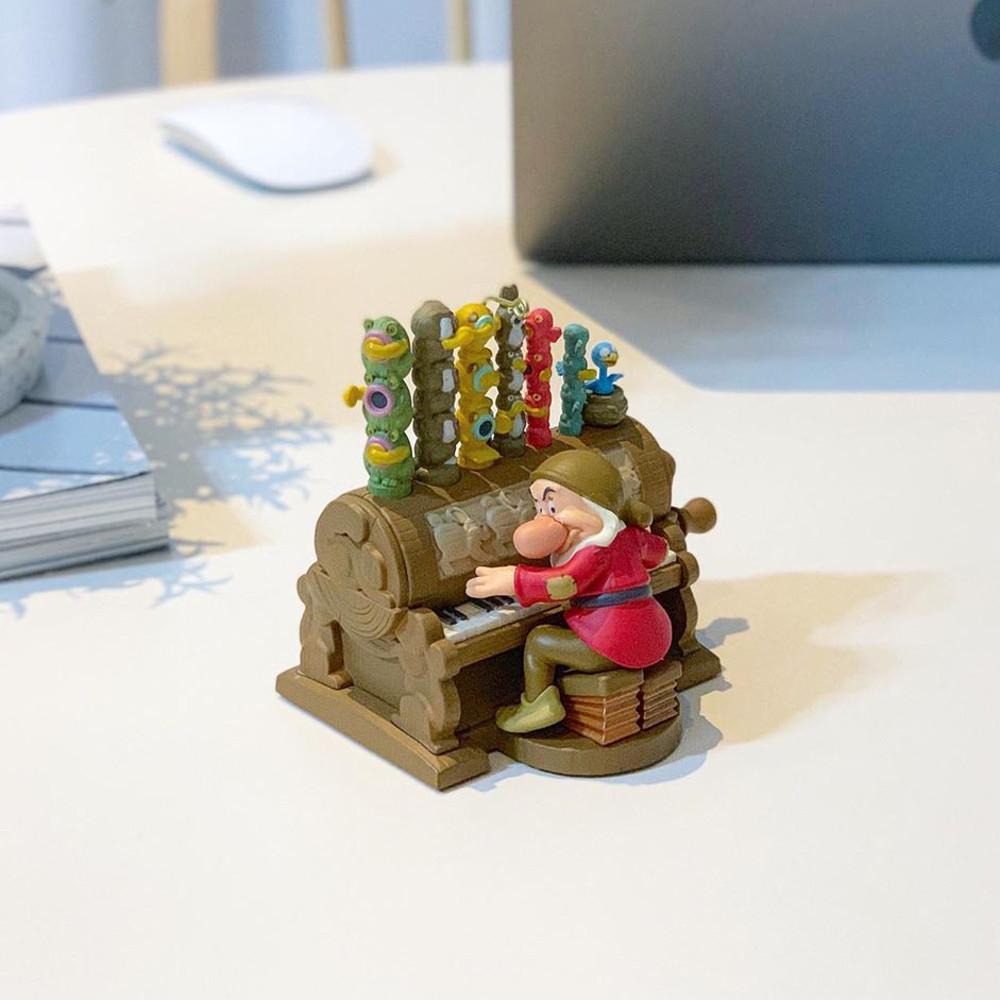 [홀마크/미국배송] 디즈니 백설공주와 일곱난쟁이 실리송 그럼피 오르간 뮤직 모션 오너먼트