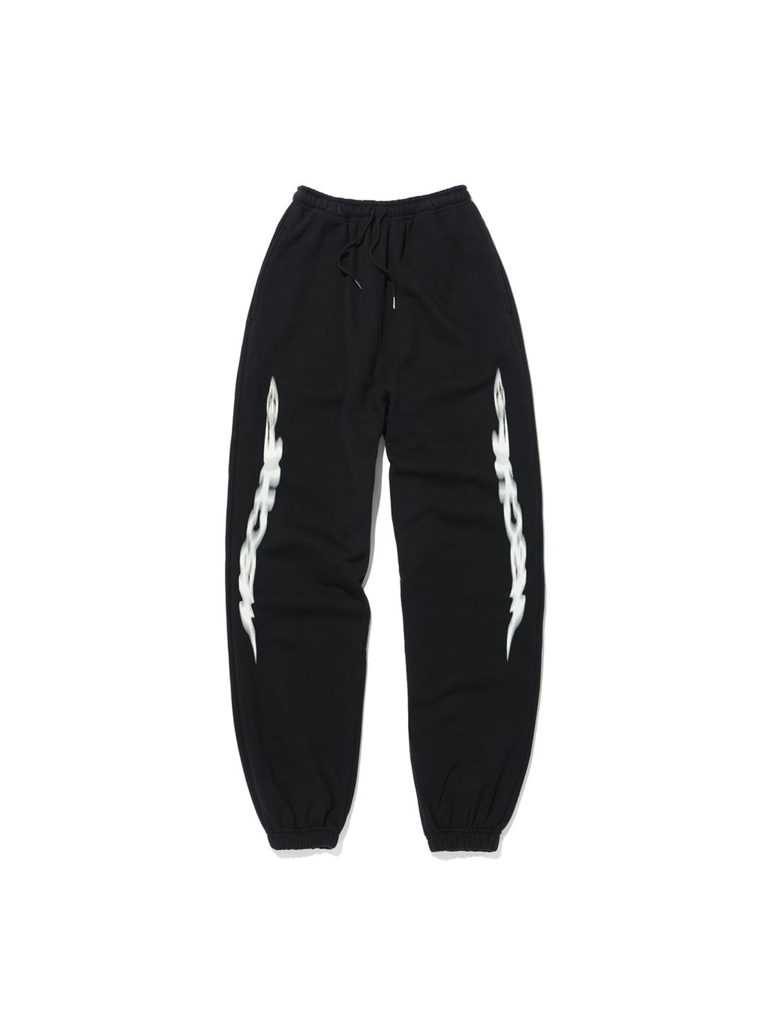 미스치프 MSCHF LOGO WIDE SWEATPANTS-BLACK
