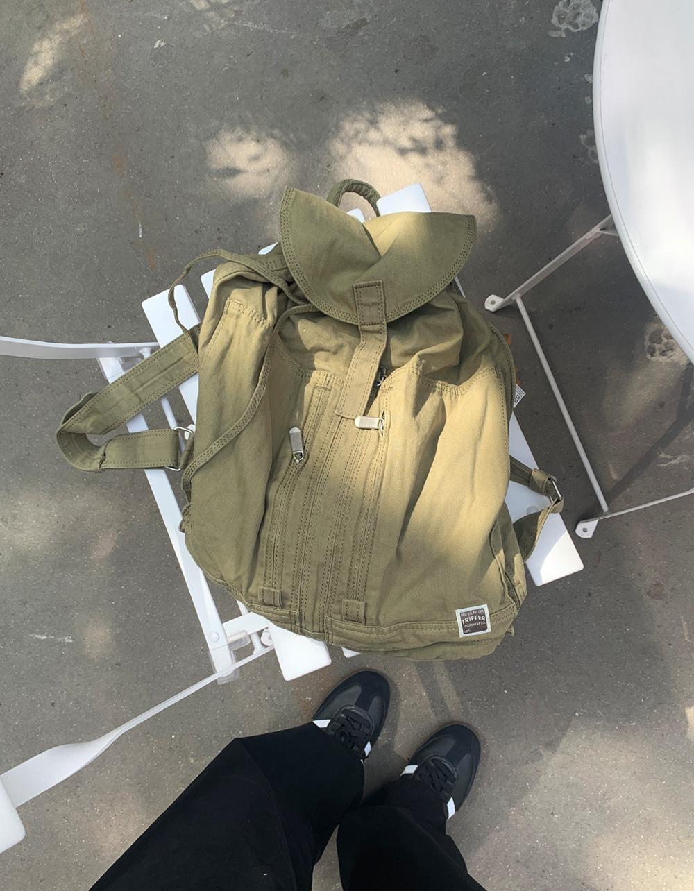 플랩 워싱 backpack