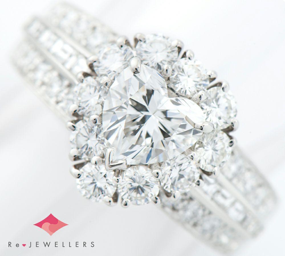 ヴァンクリーフ＆アーペル スノーフレイク フルーレット ハート  ダイヤモンド0.95ct ダイヤモンド プラチナ950 12号 リング・指輪【中古】（2200000432445） | 福岡宝石市場 公式販売サイト