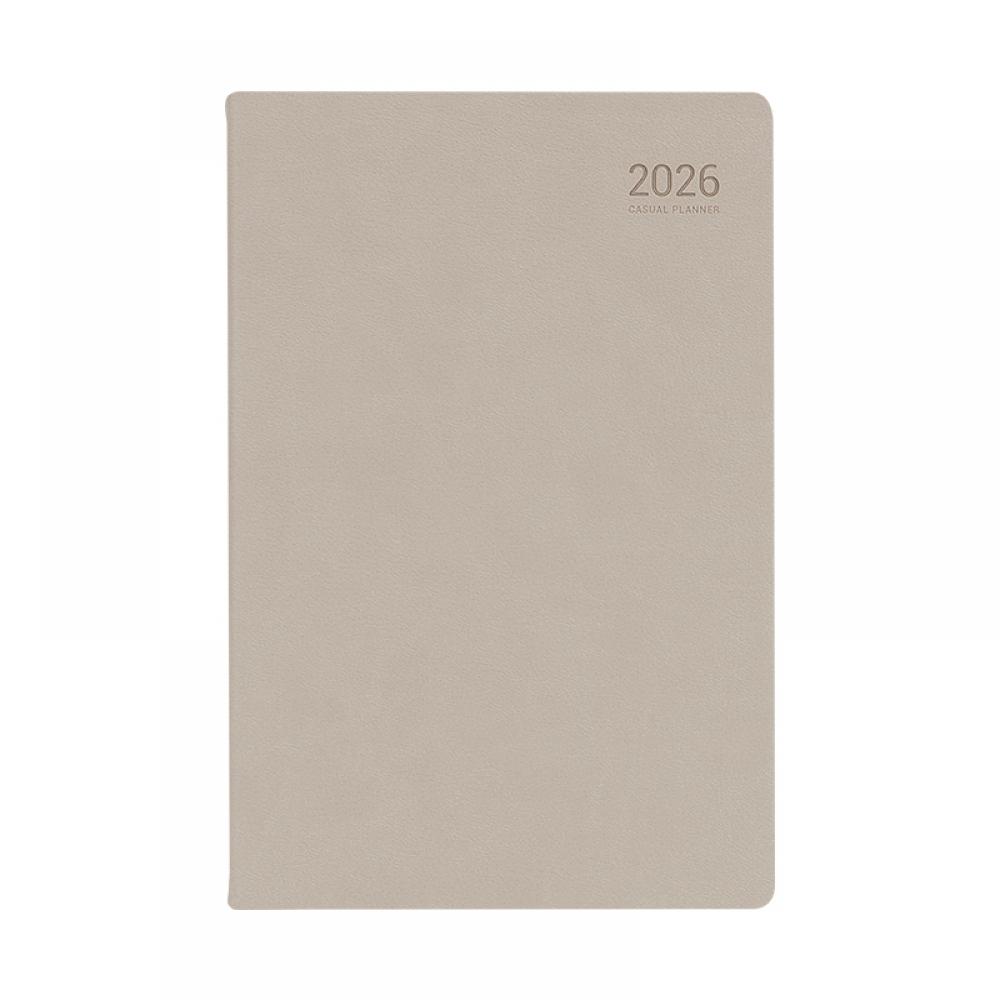 26년 캐주얼 플래너 위클리 25절 실버그레이