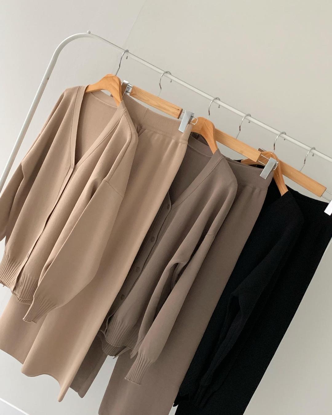 (400장돌파) 모니크 빅사이즈 가디건 세트