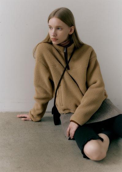 [2차 리오더] HALF ZIP-UP FLEECE SWEATSHIRTS (sand beige)