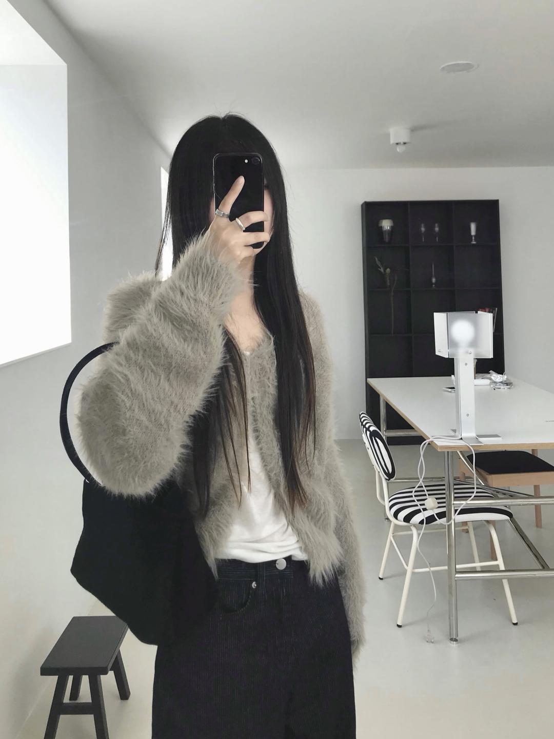 soft fur cardigan (3colors)