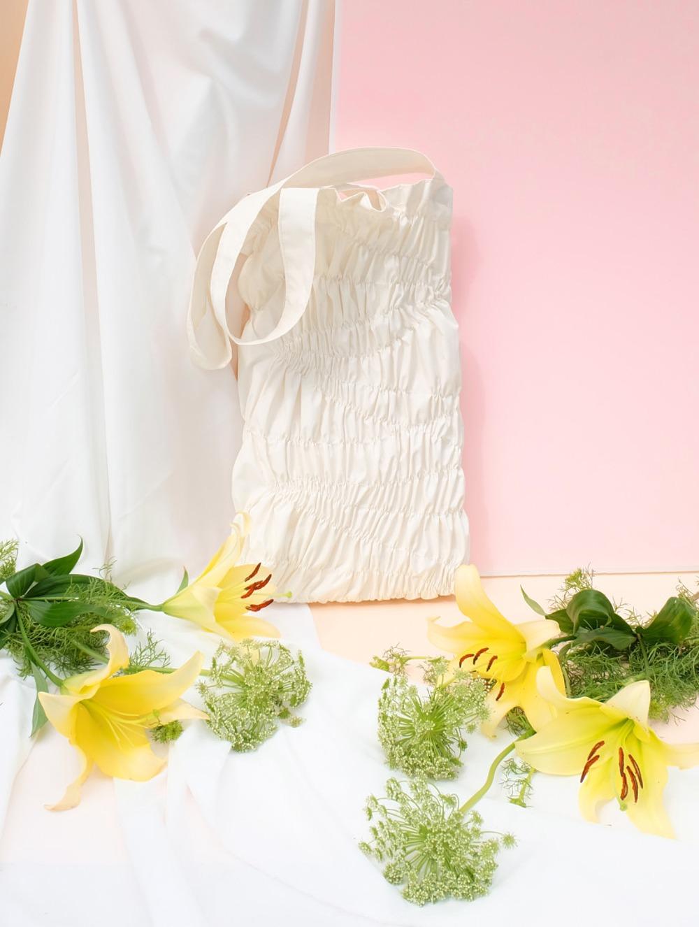 SHIRR SHIRR BAG ivory