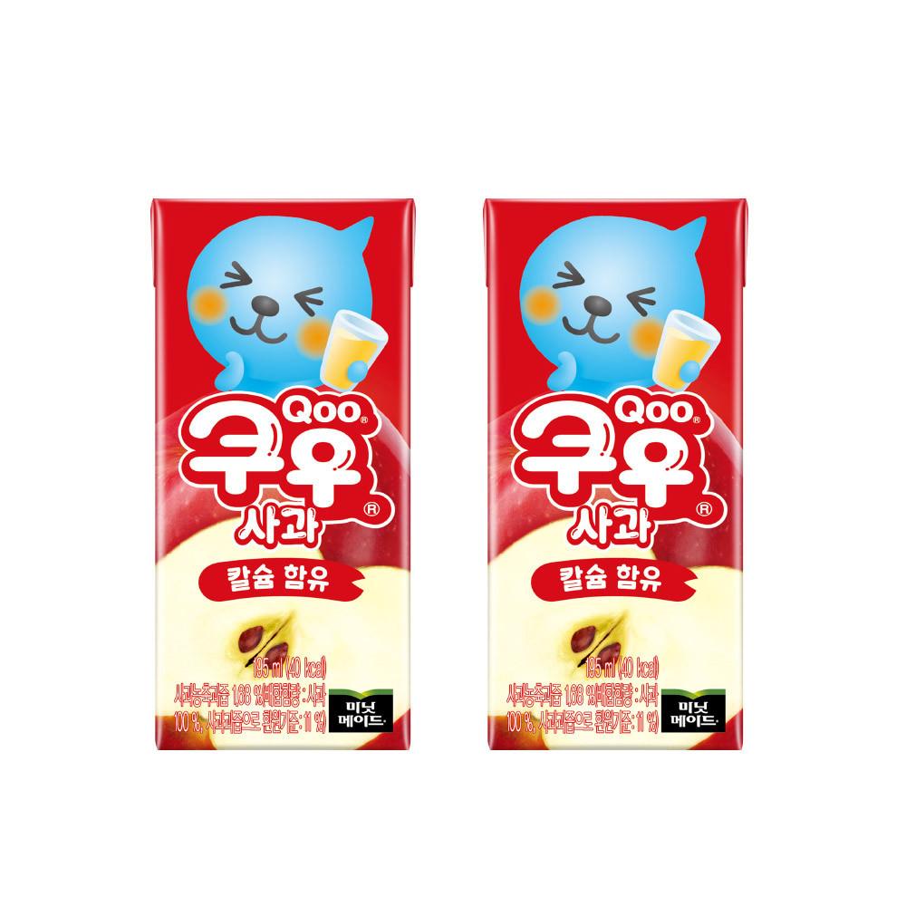 (공식) 미닛메이드 쿠우 애플 195ml 24입
