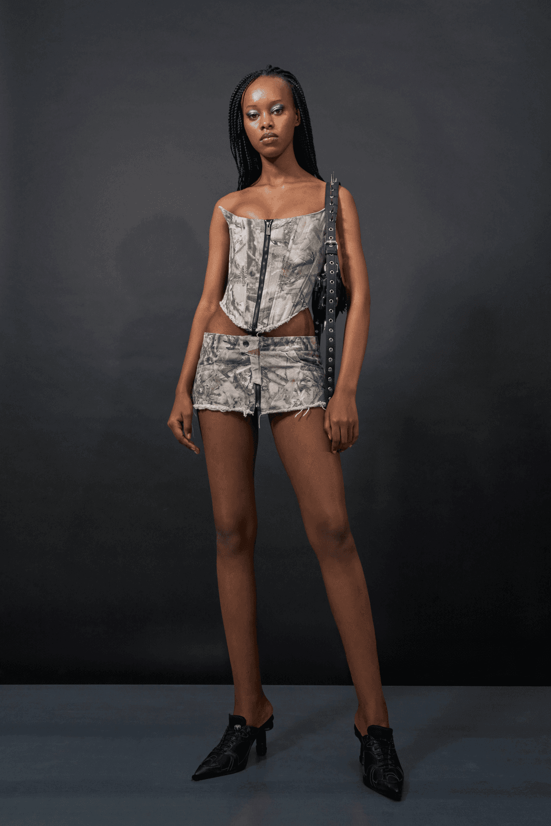 Denim Corset Camo - Camo / xs