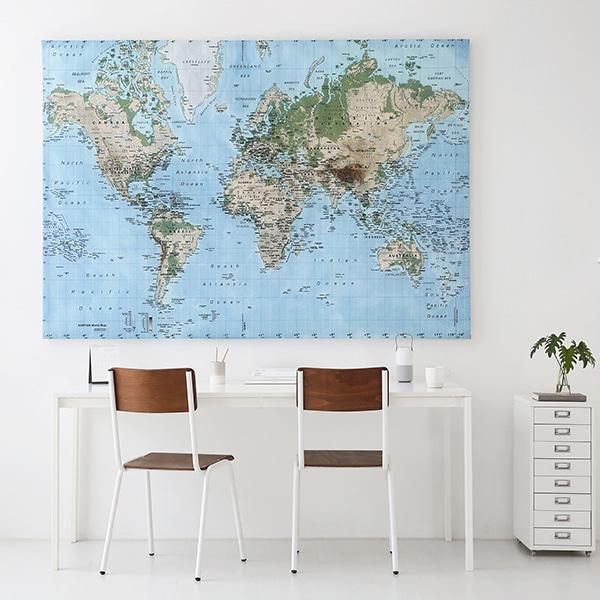 마켓비 WORLDMAP 캔버스세계지도 140200 당일발송