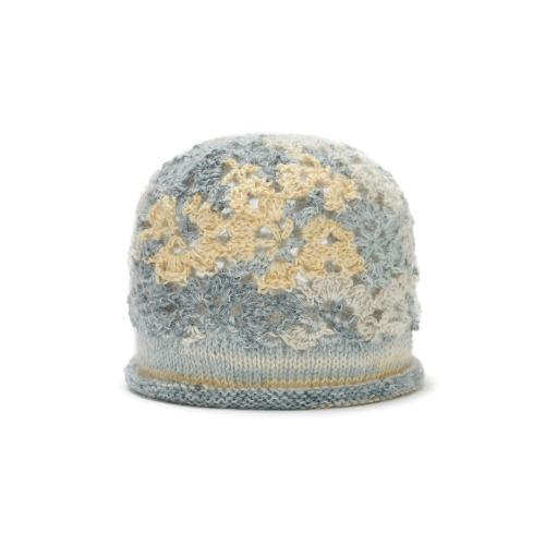 HANDICRAFT KNIT BLOOM HAT_FOG