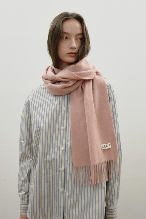 Woven Scarf_Solid_Rose Pink