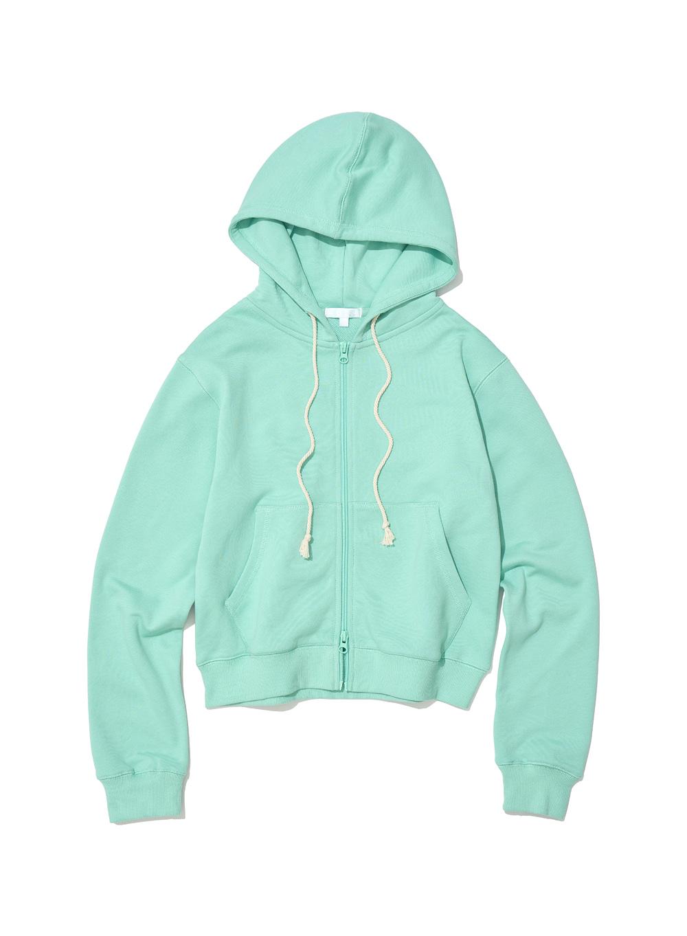 [WOMEN] PWC REGULAR FIT HOODIE ZIP-UP_APPLE MINT