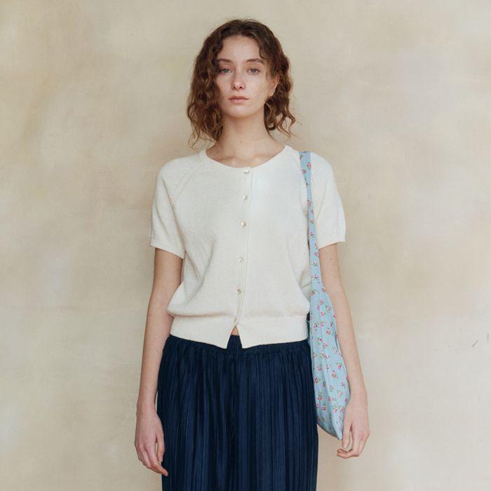 Aki Linen Cardigan (Ivory)