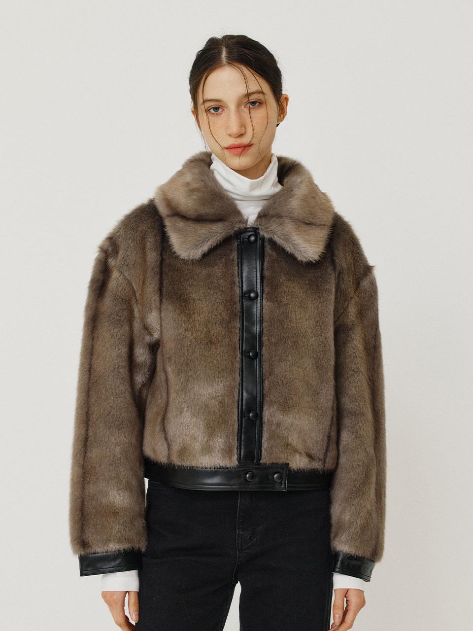 레더라인 퍼 자켓 - 2color