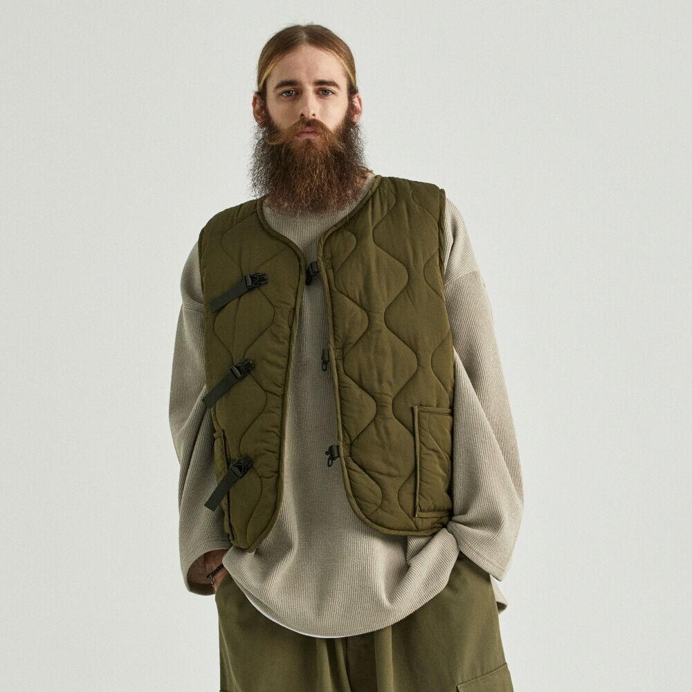 CB QUILTING PADDING VEST (KHAKI)