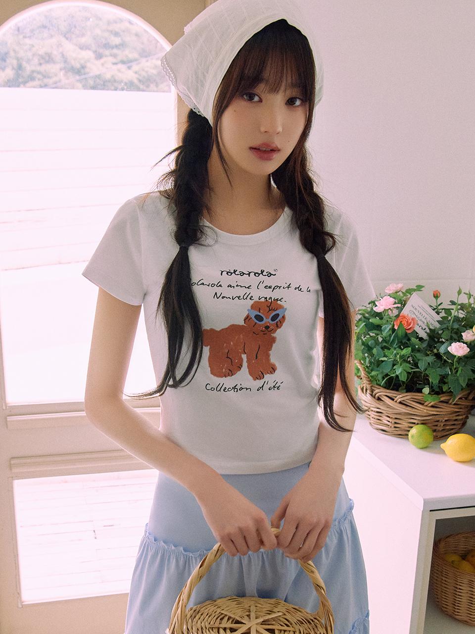 ROLA SUNGLASSES PUPPY T-SHIRT WHITE