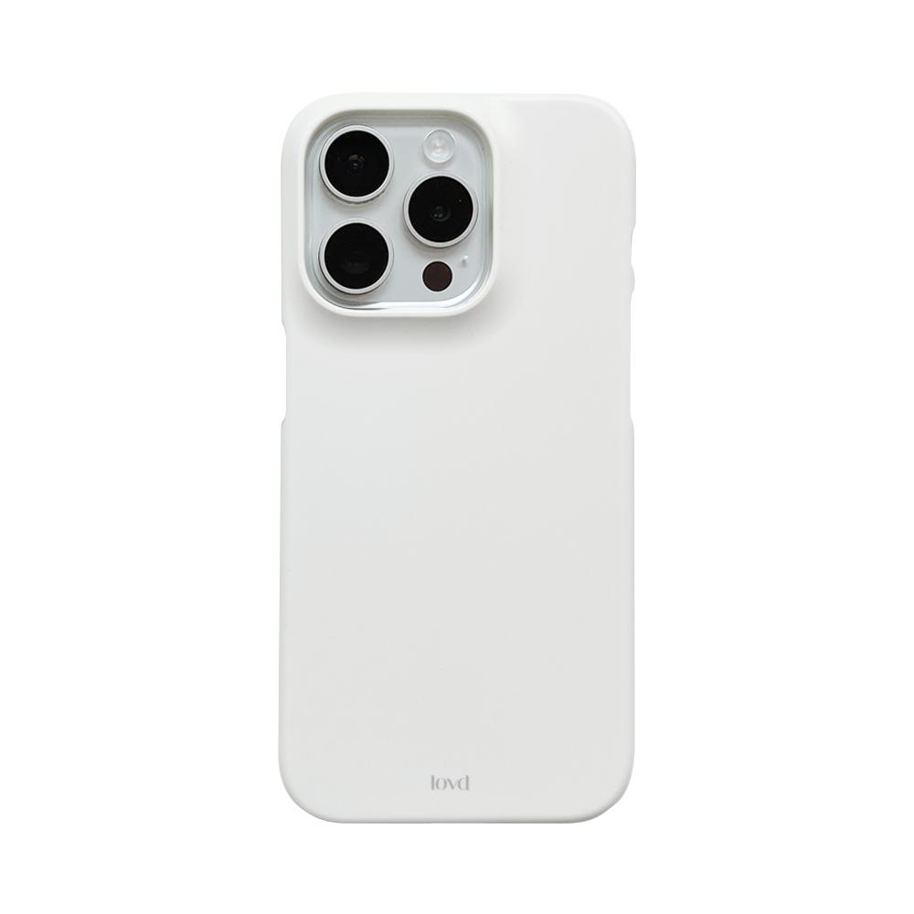 MILKY WHITE PHONE CASE (matte hard)