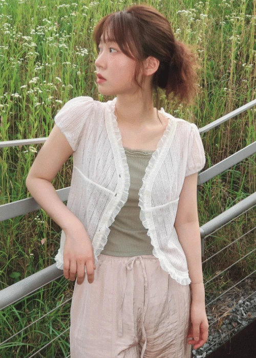 [ronhi made] 로지 자가드니트 블라우스탑 *pre-order 15% SALE