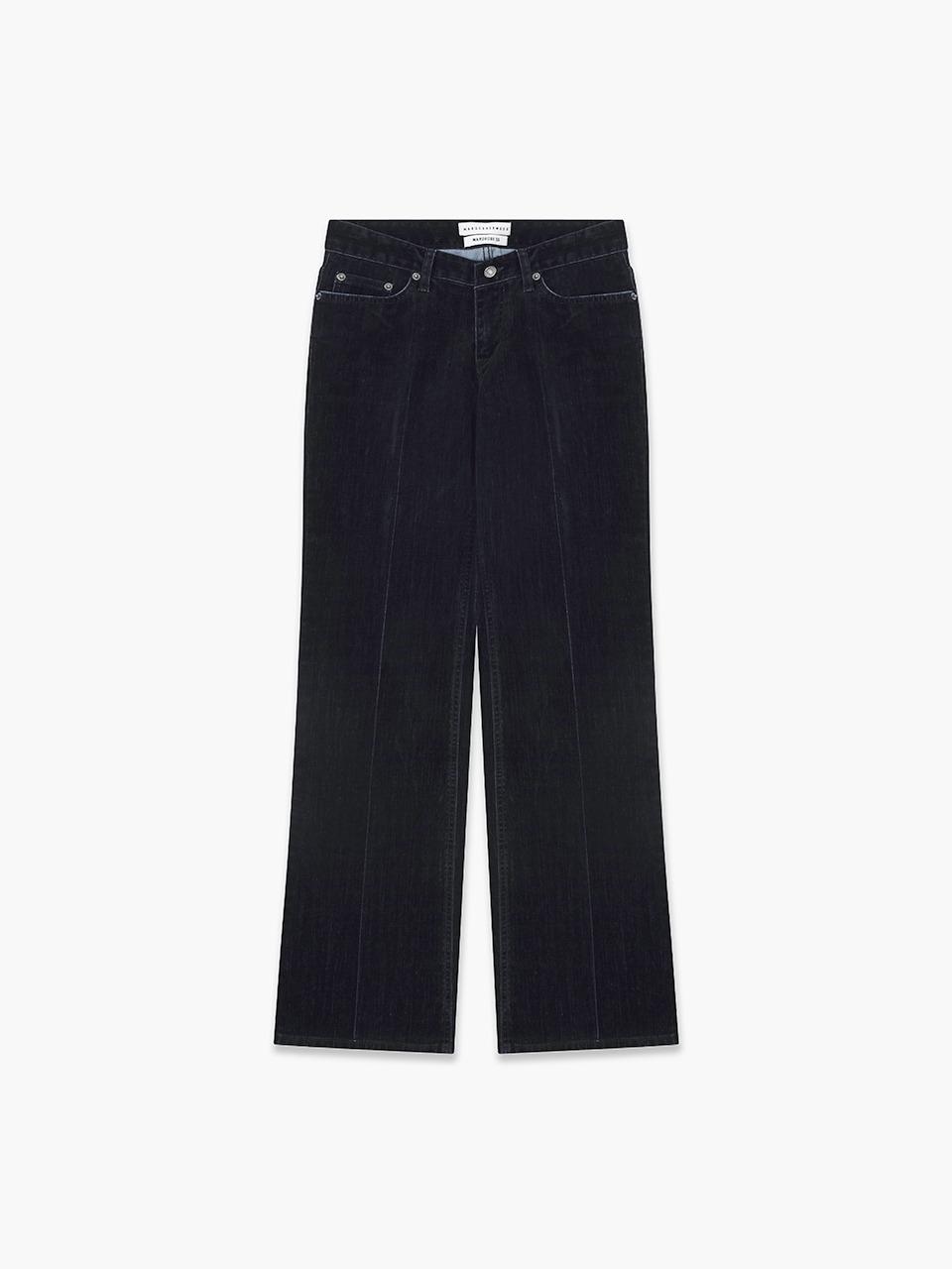 VELVET BOOTSCUT DENIM_black