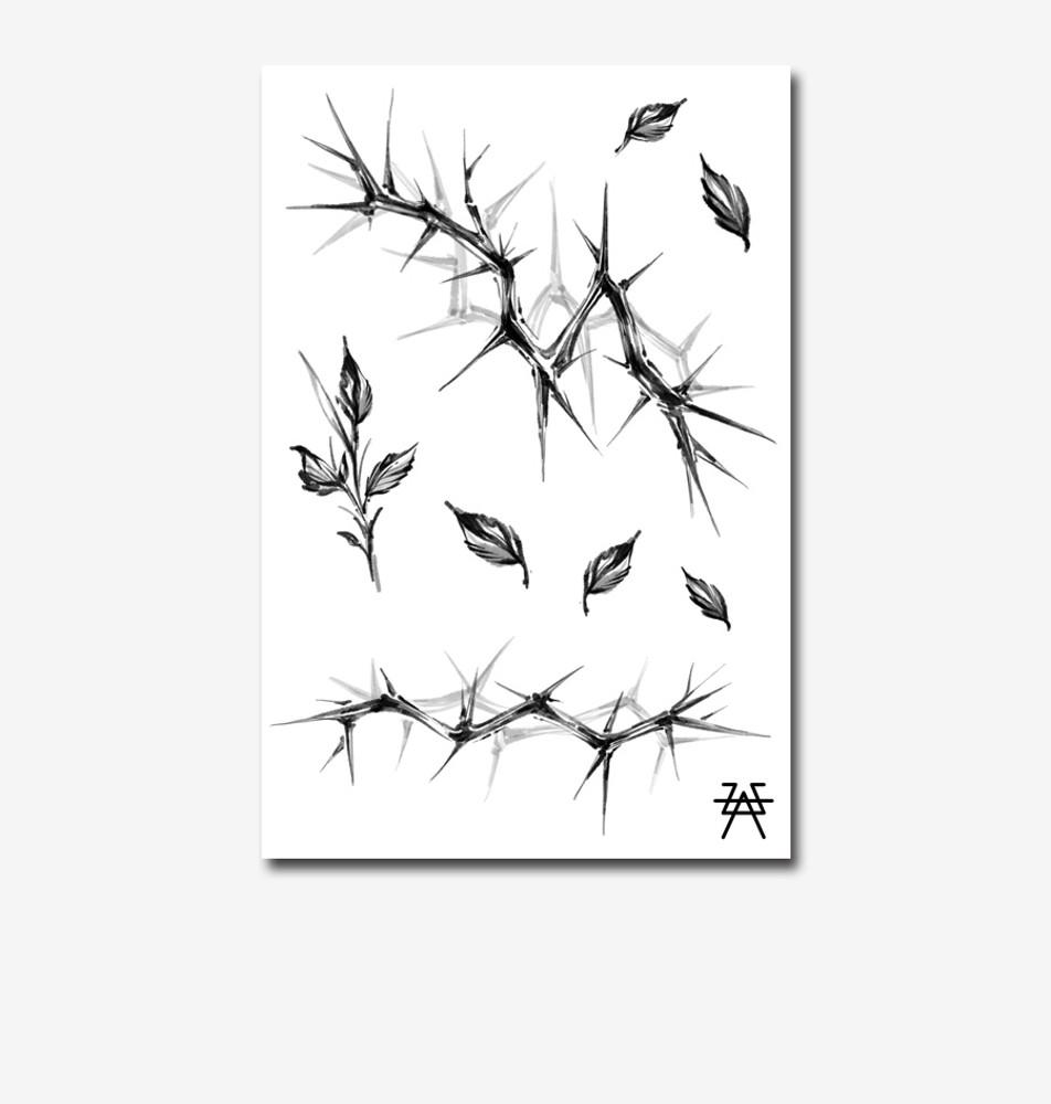 타투이스트 유하 가시 - 건식 타투스티커 [TattooBase Tattoo굿즈]