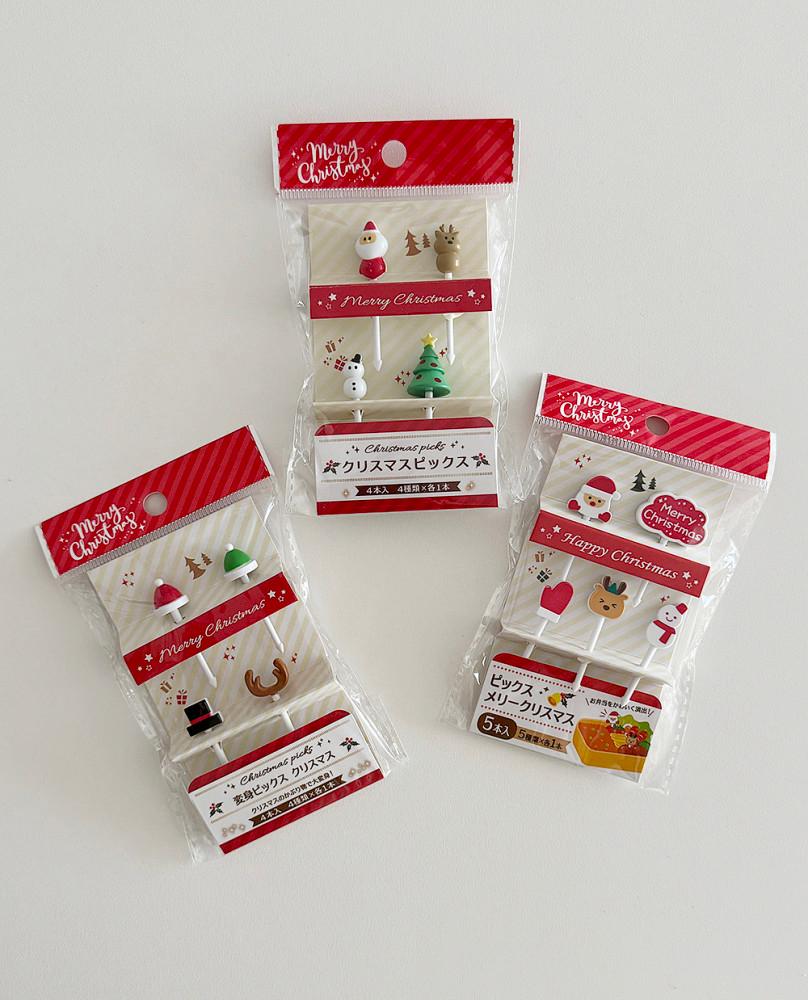 크리스마스 도시락 데코픽 (3design)