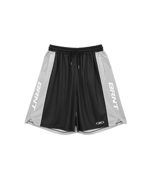 MESH FOOTBALL JERSEY BERMUDA PANTS [BLACK]